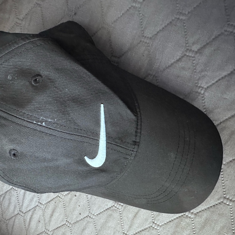 Nike Black Cap with White Logo